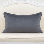 Maple Leaf Embroidered Silver-Gray Pillowcase