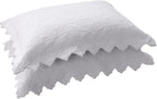 White Quilted Vintage Pillowcase