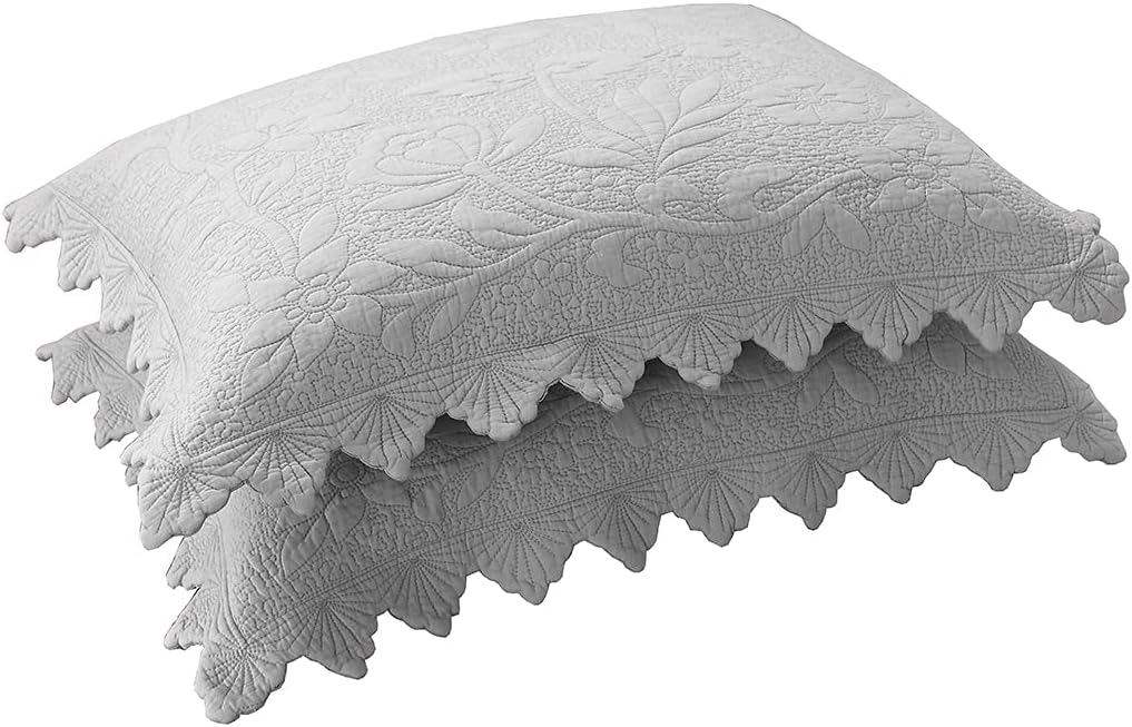 Green Paisley Quilted Pillowcase