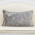 Maple Leaf Embroidered Silver-Gray Pillowcase