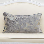 Maple Leaf Embroidered Silver-Gray Pillowcase
