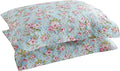 Blue Rose Quilted Cotton Pillowcase