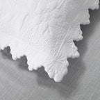 White Quilted Vintage Pillowcase