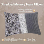 Large Cooling Memory Foam Pillow
