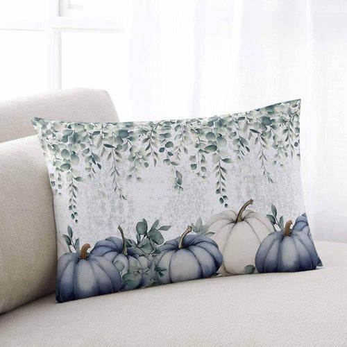 Blue Pumpkin & Eucalyptus Pillowcase