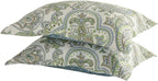 Green Paisley Quilted Pillowcase