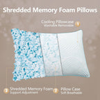 Gel Memory Foam Camping Pillow