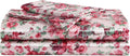 Vintage Floral Print 4-Piece Silk Bedding Set
