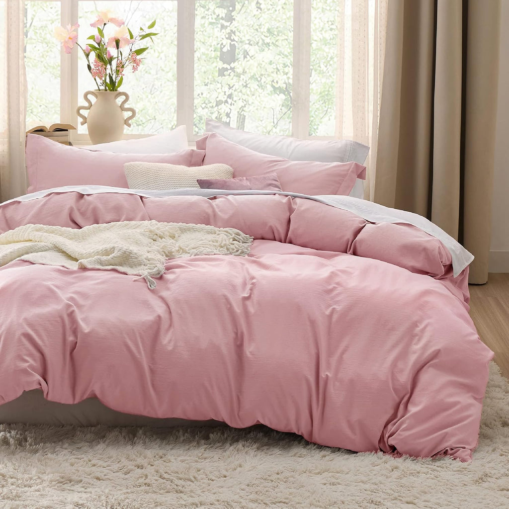 Pink Washable Duvet Cover