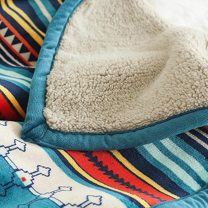 Flannel Blanket 80x60 Soft and Lightweight, Suitable for Sofa and Bed Use