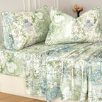 Sage Green 4-Piece Silk Bedding Set