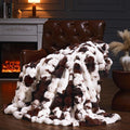 Bubble fleece faux fur blanket 60x50 inches, soft and comfortable blanket