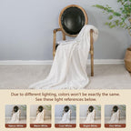Tassel knit decorative blanket 50x60 inches, lightweight and breathable blanket