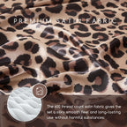 Leopard Print 4-Piece Silk Bedding Set