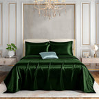 Emerald Green 6-Piece Silk Bedding Set