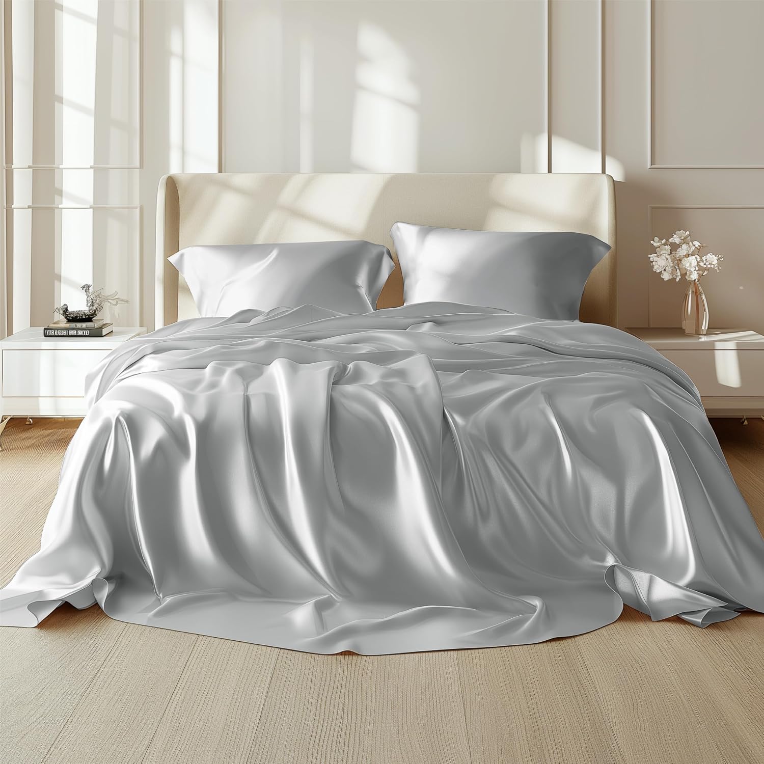 6A Mulberry Silk 4-Piece Bedding Set