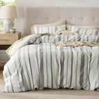 Ivory Cotton Waffle-Weave Duvet Cover