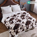 Bubble fleece faux fur blanket 60x50 inches, soft and comfortable blanket